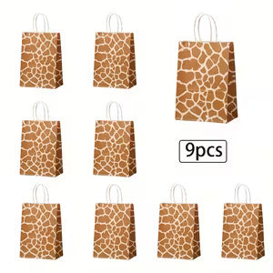 Giraffe Animal Pattern Paper Bags