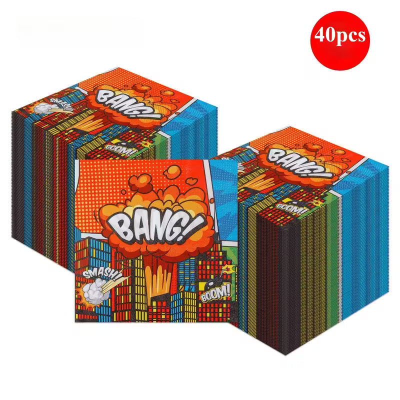 Spider-Man City Hero Printed Napkins