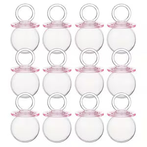 6pcs Pink Pacifier Candy Containers