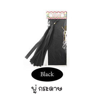Paper Tassel Garland (Black)