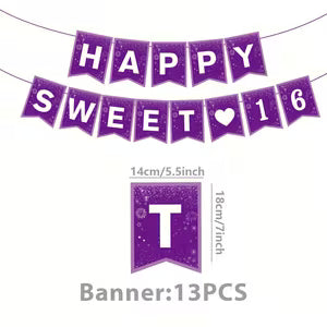 “Happy Sweet 16” Party Decoration