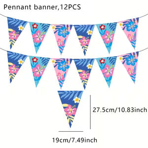 12pcs Hawaiian Flag Banner