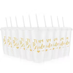 5 pcs Bachelorette Party Cups - Team Bride