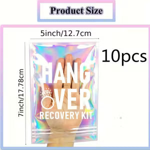 10pc Hangover Recovery Kit Bags