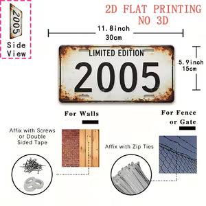 Vintage Metal Sign - Limited Edition 2005