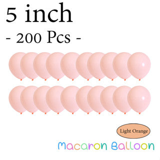 5" Latex Balloons Pastel Light Orange (200 pieces)