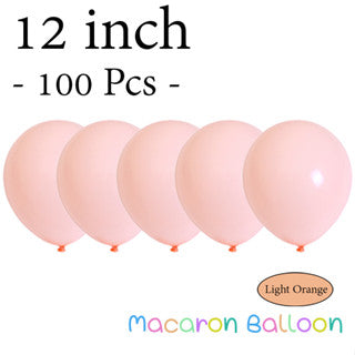 12" Latex Balloons Pastel Light Orange (100 pieces)