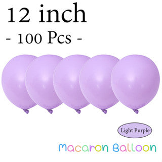 12" Latex Balloons Pastel Light Purple (100 pcs)