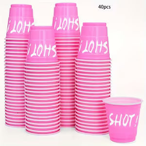 Party Decorations Hot Pink Party Cups
