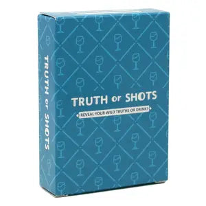 TRUTH or SHOTS Card Game - Blue