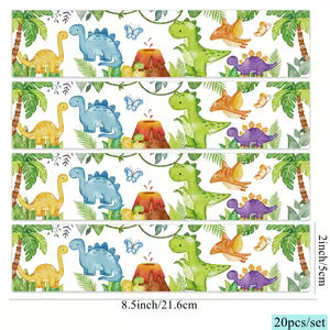 Dinosaur Water Bottle Stickers