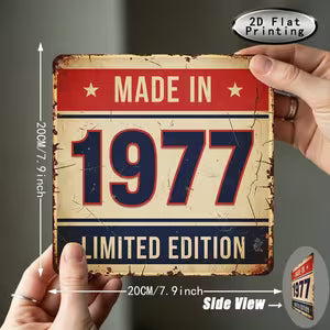 Vintage Metal Sign - Limited Edition 1977