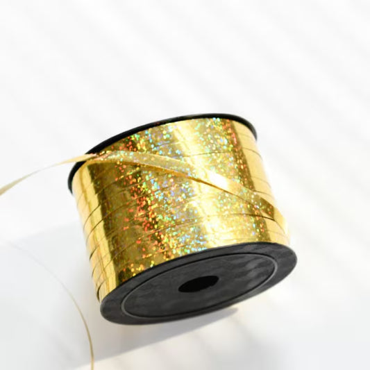 1 Roll 91.44 meter Shiny Metal Balloon Ribbon (golden)