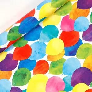 Bright Balloon Wrapping Paper