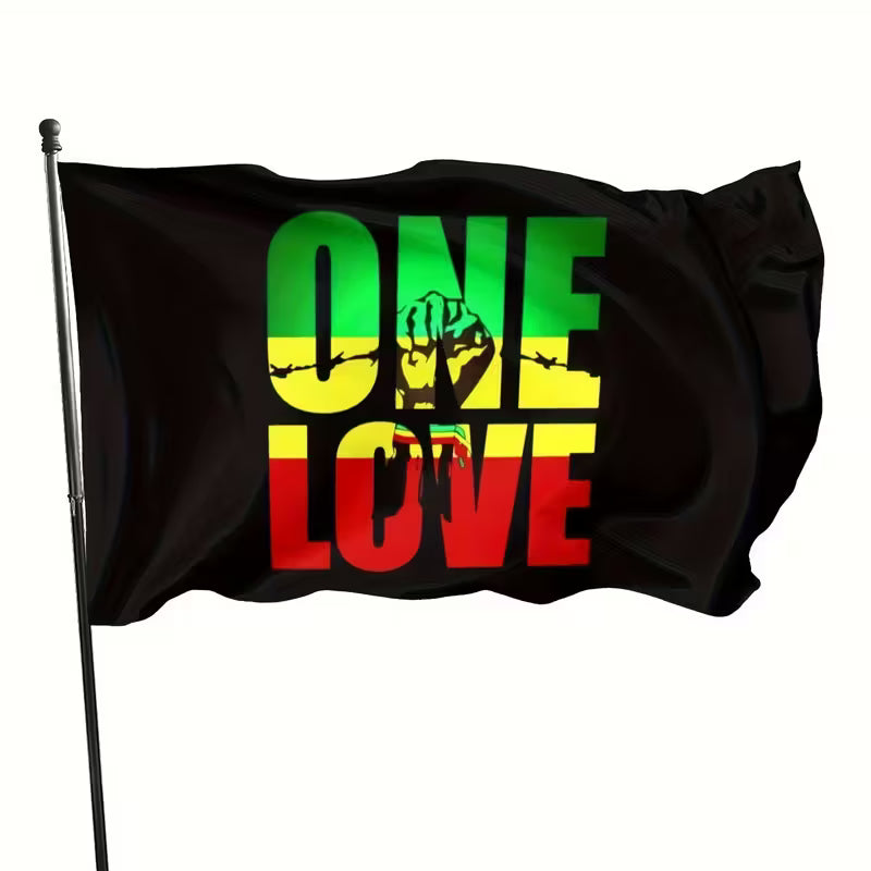 Reggae One Love Flag Style 2