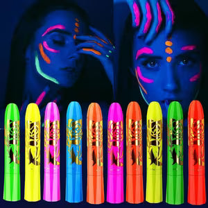 Neon Glow-in-the-Dark Face & Body Paint Sticks