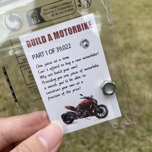Party Highlight, Dream-Inspiring 'Build a Motorbike' Prank Kit