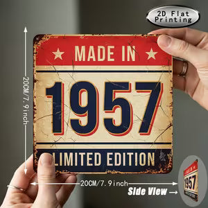 Vintage Metal Sign - Limited Edition 1957