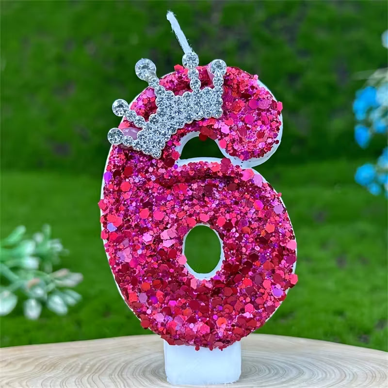 1pc Sparkling Birthday candle (No 7  )