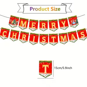 Red & Green Christmas Nutcracker Banner