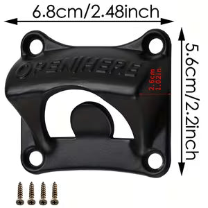 Vintage Metal Bottle Opener Wall Mount-Black