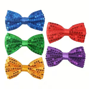 1 pc Unisex Sparkling Bow Tie with Adjustable Loop