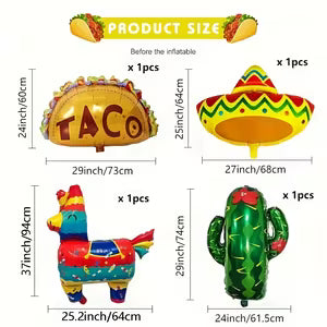 Mexican Fiesta Balloons Set