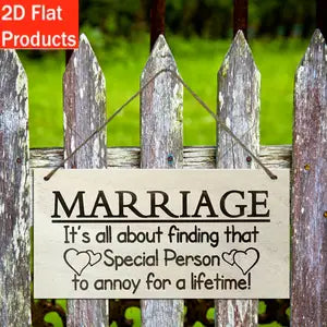 Charming Wooden Wedding Sign