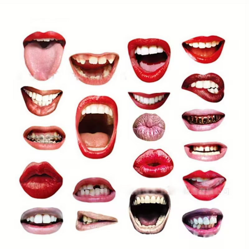 Funny Lip Photobooth Props