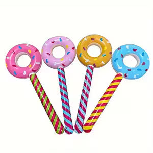 Set Donut Balloon Inflatable Sticks