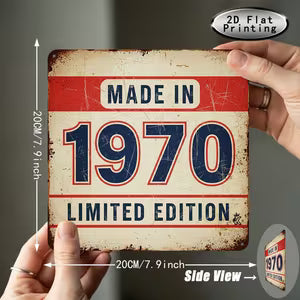 Vintage Metal Sign - Limited Edition 1970