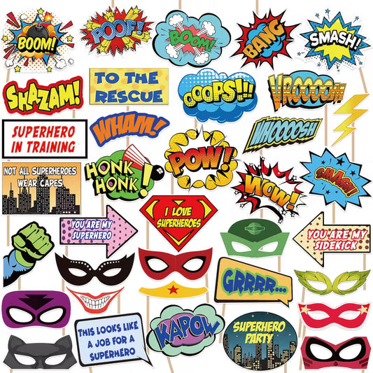 Superhero Photo Props Set