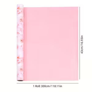 Floral Rose Reversible Wrapping Paper 43cm x 3m