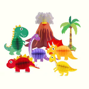 Dinosaur Party Honeycomb Centerpieces