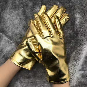 Golden Elastic Gloves
