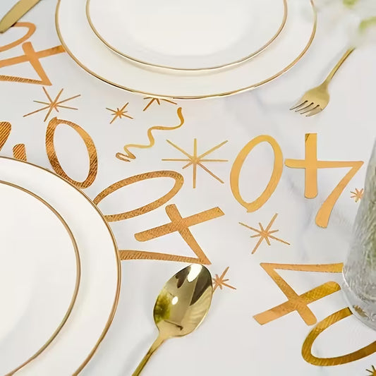 40th Table Runner Gold