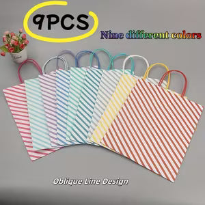 Diagonal Line Stripe Bags -  Extra Large