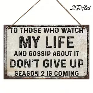 Humorous Vintage Wall Sign