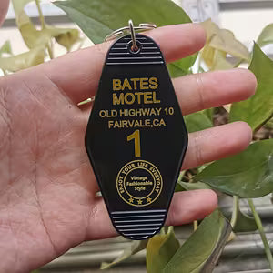 Black Bates Motel Keychain