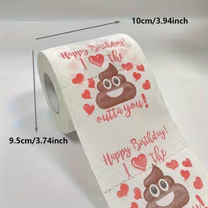 Happy Birthday Poop Toilet Paper Roll