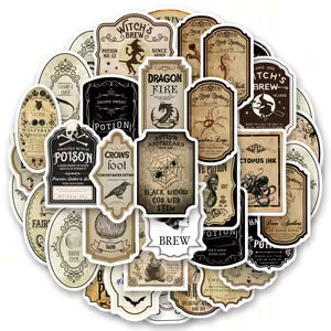 50pcs Potion Label Stickers