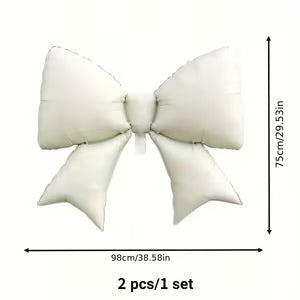 2 Giant Bow Foil Balloons