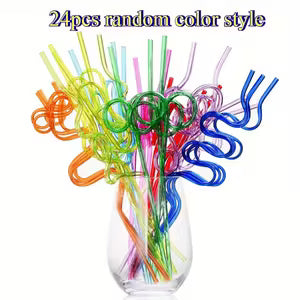 Creative Colorful Shaped PET Straws