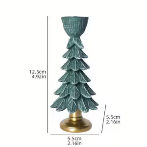 1pc Resin Christmas Tree Candle Holder