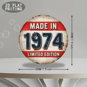 Vintage Metal Sign - Limited Edition 1974