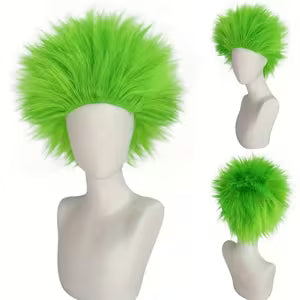 Big Afro Wig Green