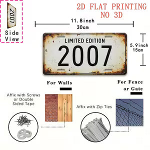 Vintage Metal Sign - Limited Edition 2007