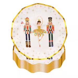 Nutcracker Christmas Dinner Plates