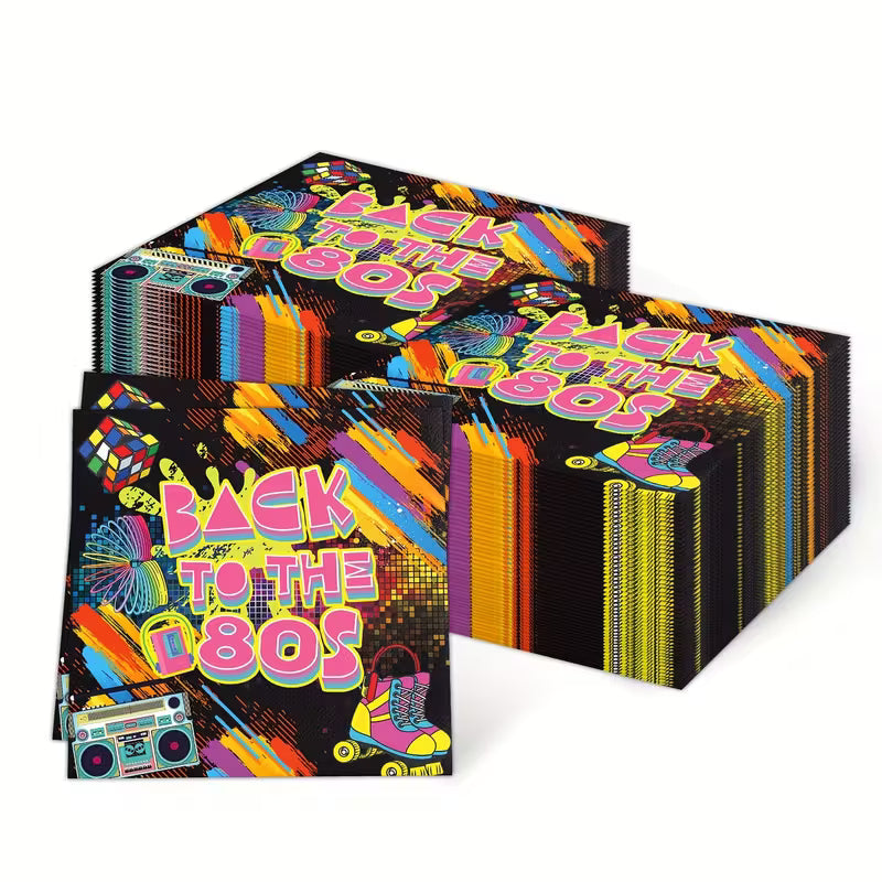 Back to the 80s Party Napkins