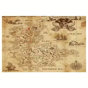 Classic Pirate Treasure Map